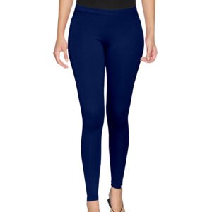 Navy Cotton Lycra Leggings