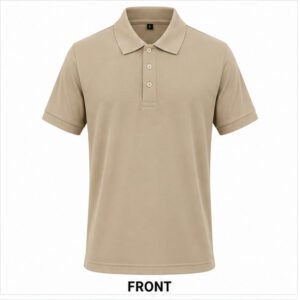 Beige Polo T-Shirt | Wholesale