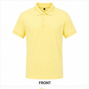 Pale Yellow Polo T-Shirt | Wholesale