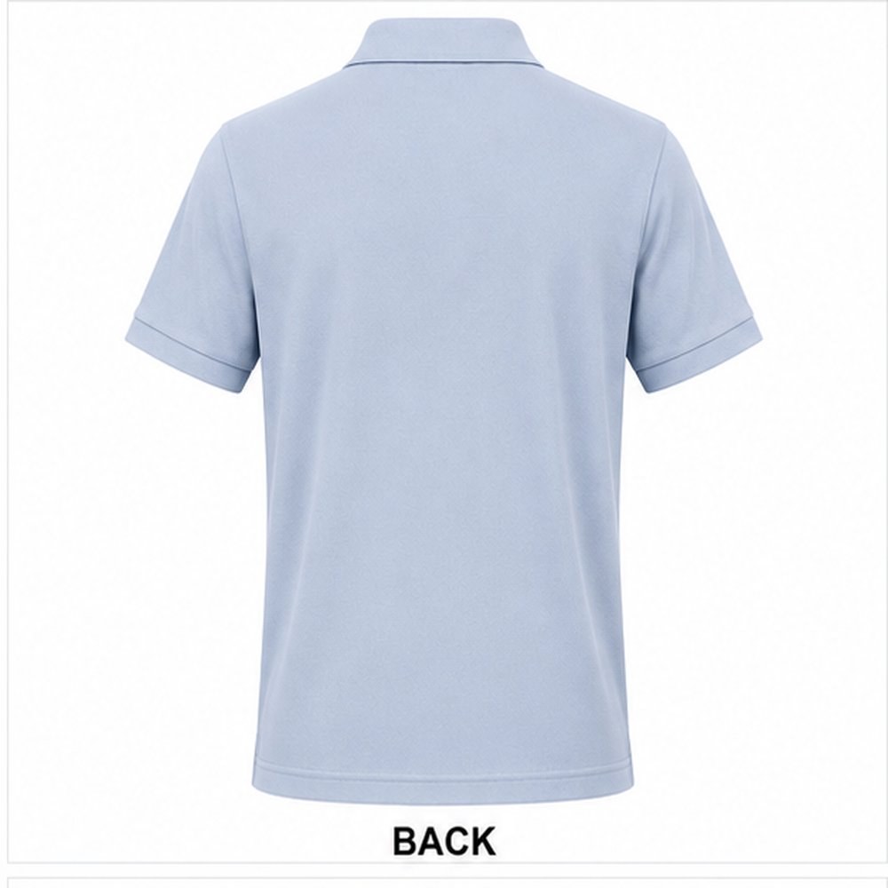 Ice Blue Polo T-Shirt | Wholesale - Image 4